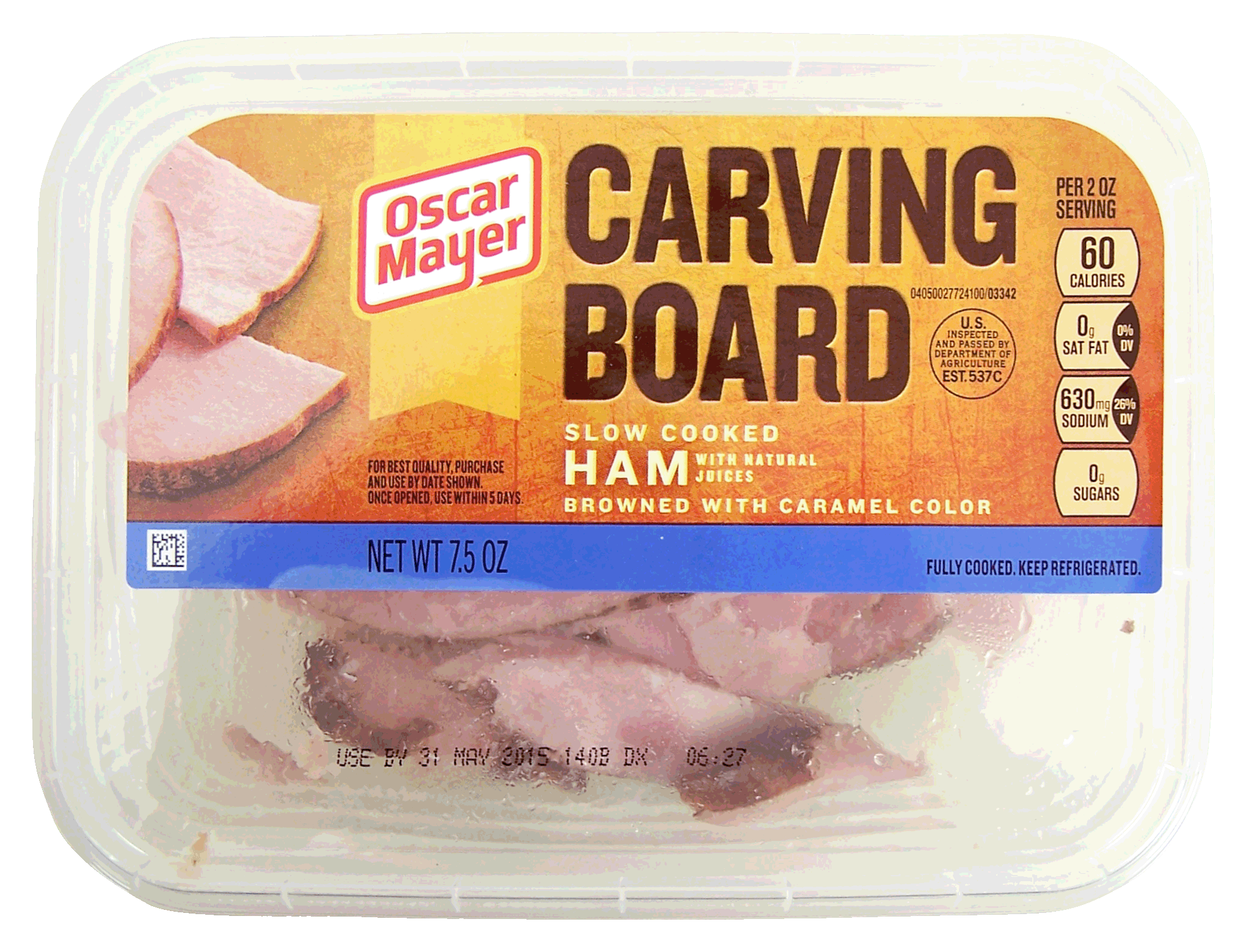 Oscar Mayer Carving Board slow cooked ham browned with caramel color Full-Size Picture